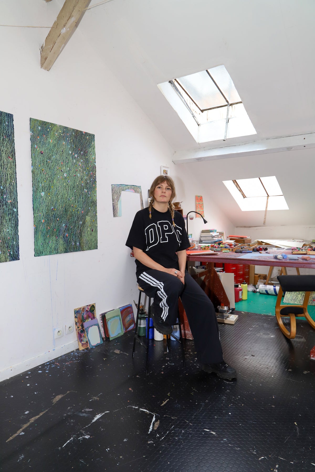 Marianne dans son atelier